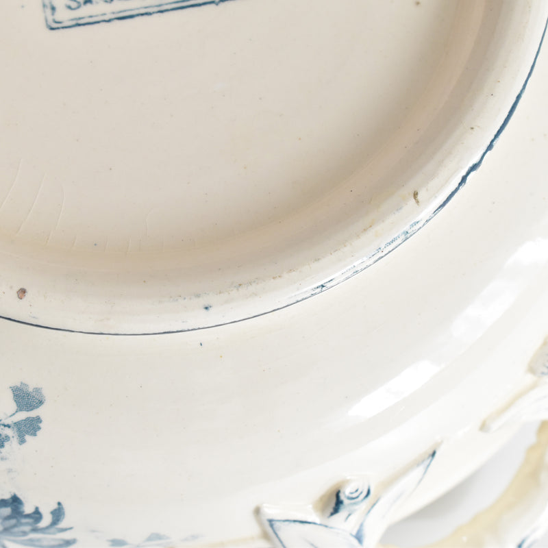 Antique soup tureen (legumier) U&C Sarreguemines Royat