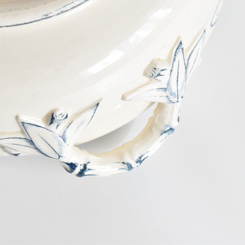 Antique soup tureen (legumier) U&C Sarreguemines Royat