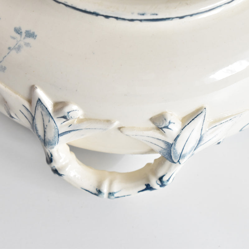 Antique soup tureen (legumier) U&C Sarreguemines Royat