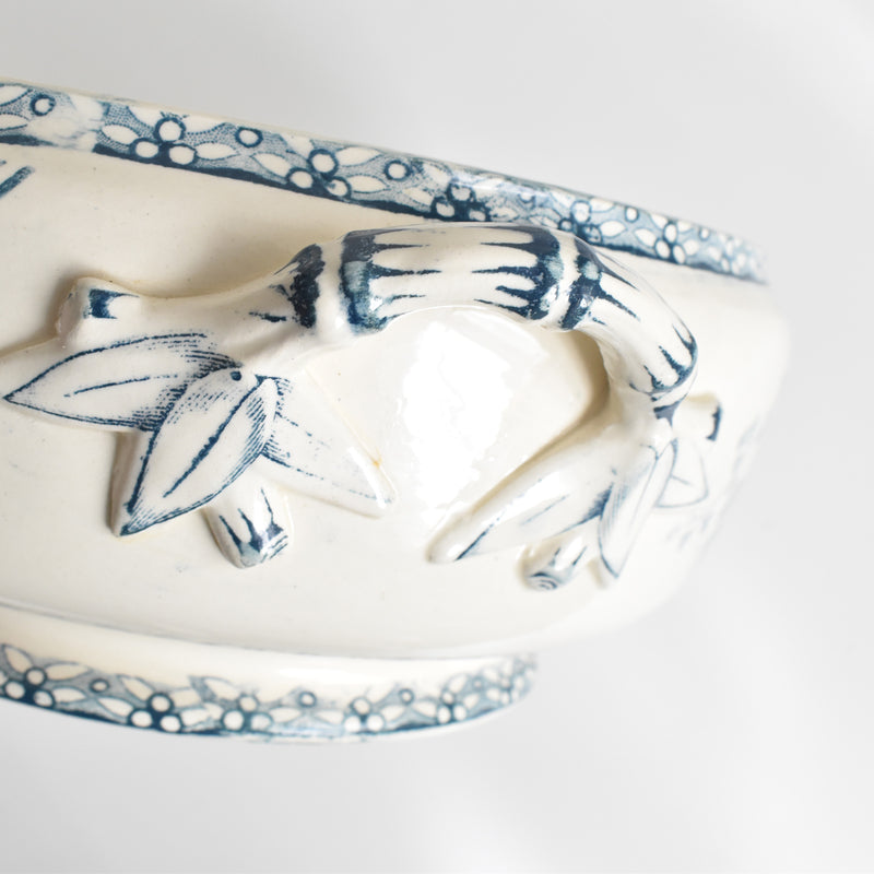 Antique soup tureen (legumier) U&C Sarreguemines Royat