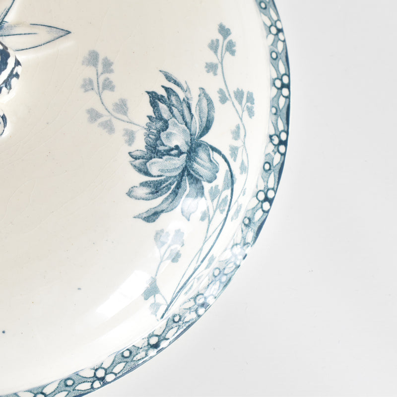 Antique soup tureen (legumier) U&C Sarreguemines Royat