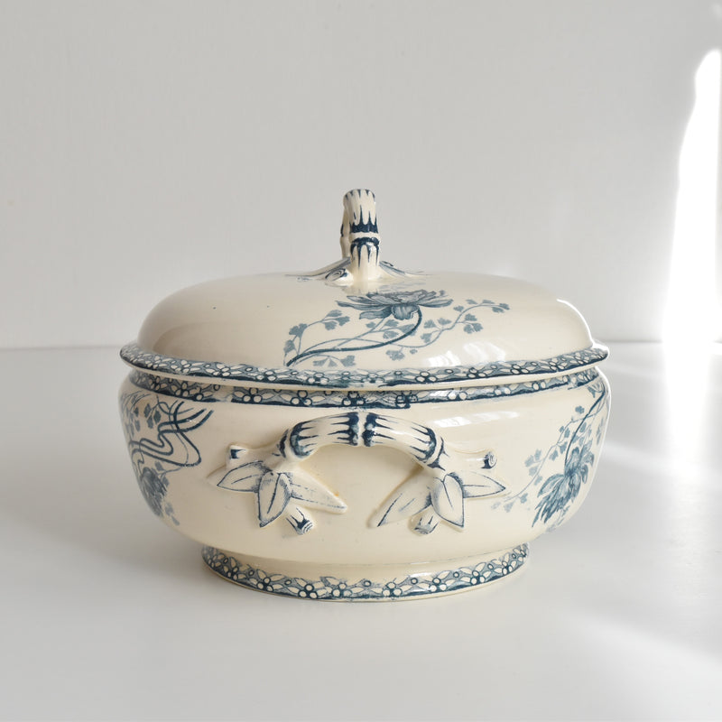 Antique soup tureen (legumier) U&C Sarreguemines Royat