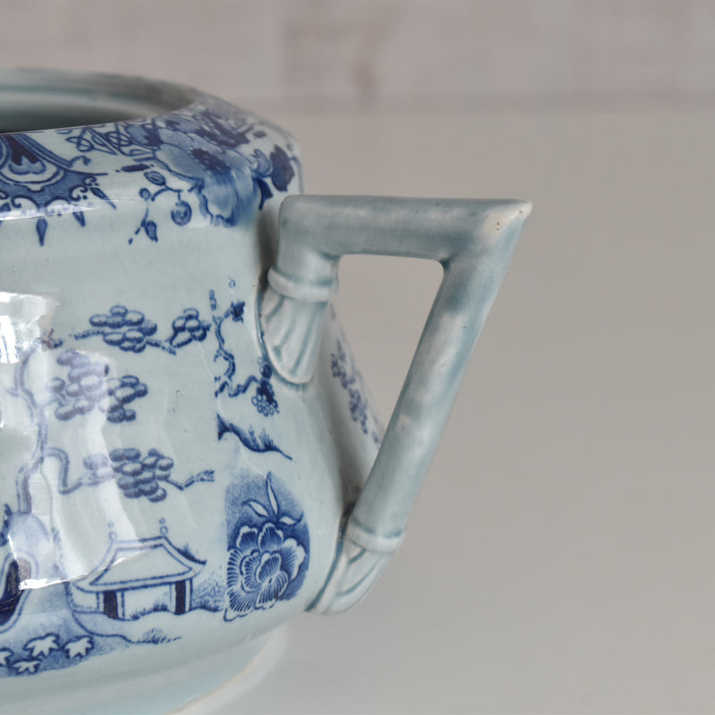 アンティークシュガーポット サルグミンヌ kyoto ブルー