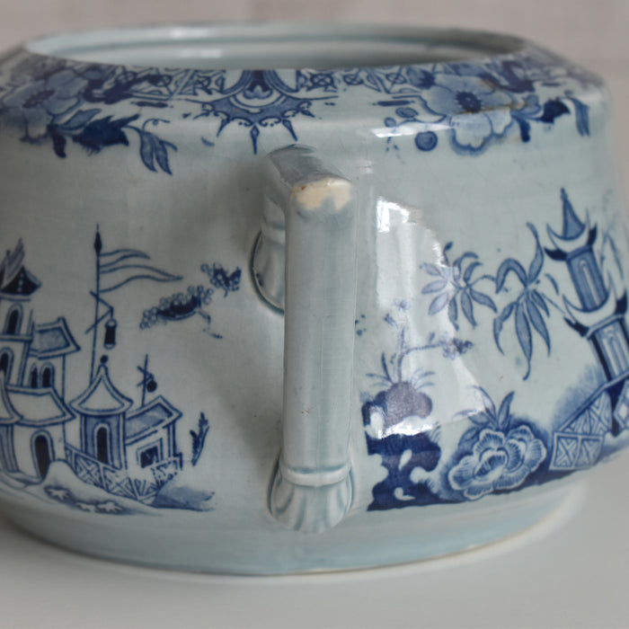 アンティークシュガーポット サルグミンヌ kyoto ブルー