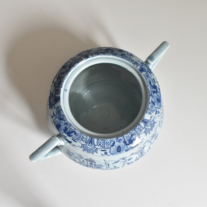 アンティークシュガーポット サルグミンヌ kyoto ブルー