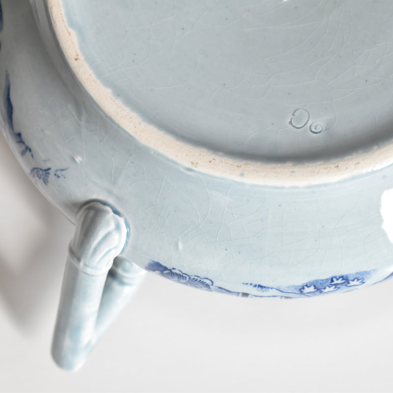 アンティークシュガーポット サルグミンヌ kyoto ブルー