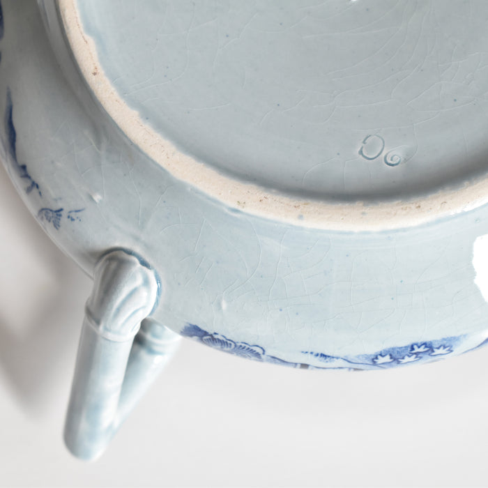 アンティークシュガーポット サルグミンヌ kyoto ブルー