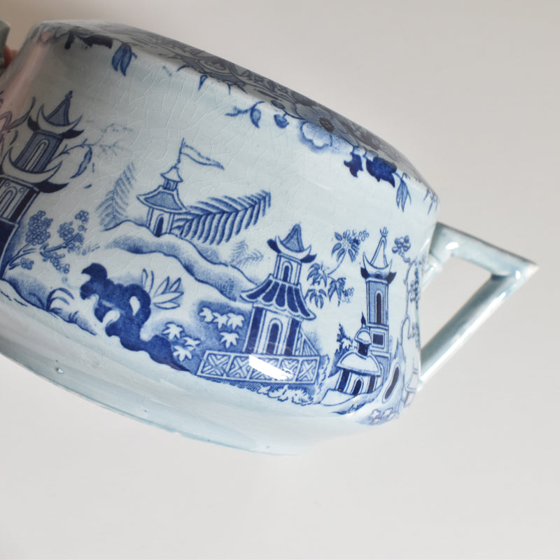 アンティークシュガーポット サルグミンヌ kyoto ブルー