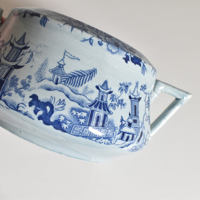 アンティークシュガーポット サルグミンヌ kyoto ブルー