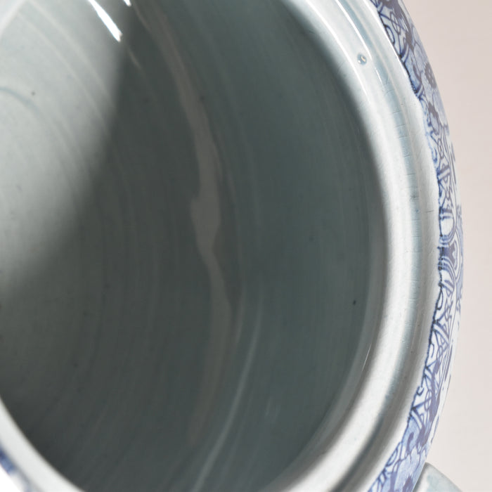 アンティークシュガーポット サルグミンヌ kyoto ブルー