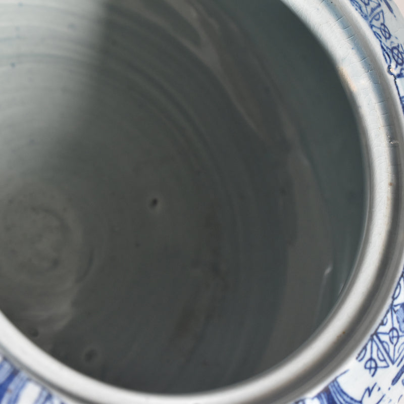 アンティークシュガーポット サルグミンヌ kyoto ブルー