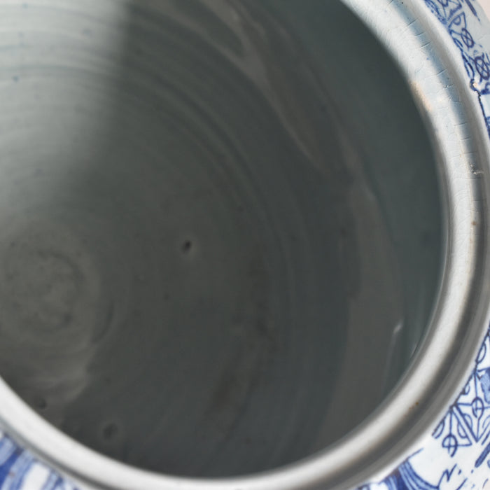 アンティークシュガーポット サルグミンヌ kyoto ブルー