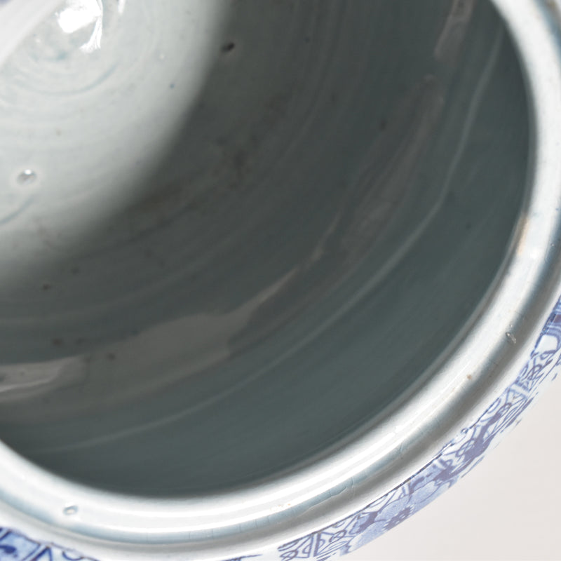 アンティークシュガーポット サルグミンヌ kyoto ブルー