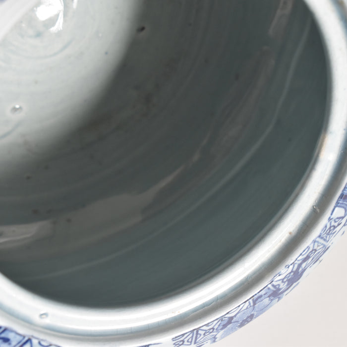 アンティークシュガーポット サルグミンヌ kyoto ブルー