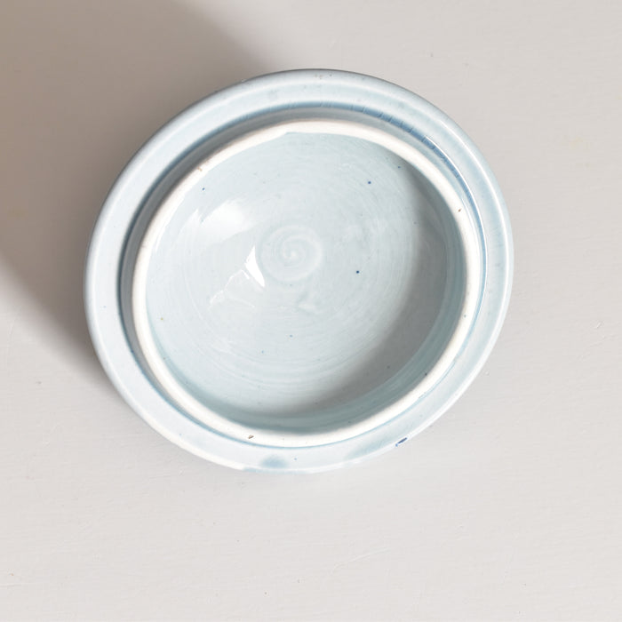 アンティークシュガーポット サルグミンヌ kyoto ブルー