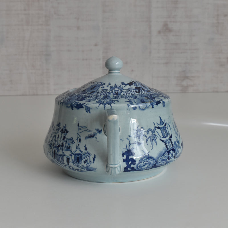 アンティークシュガーポット サルグミンヌ kyoto ブルー