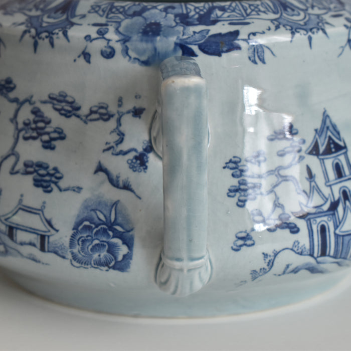 アンティークシュガーポット サルグミンヌ kyoto ブルー