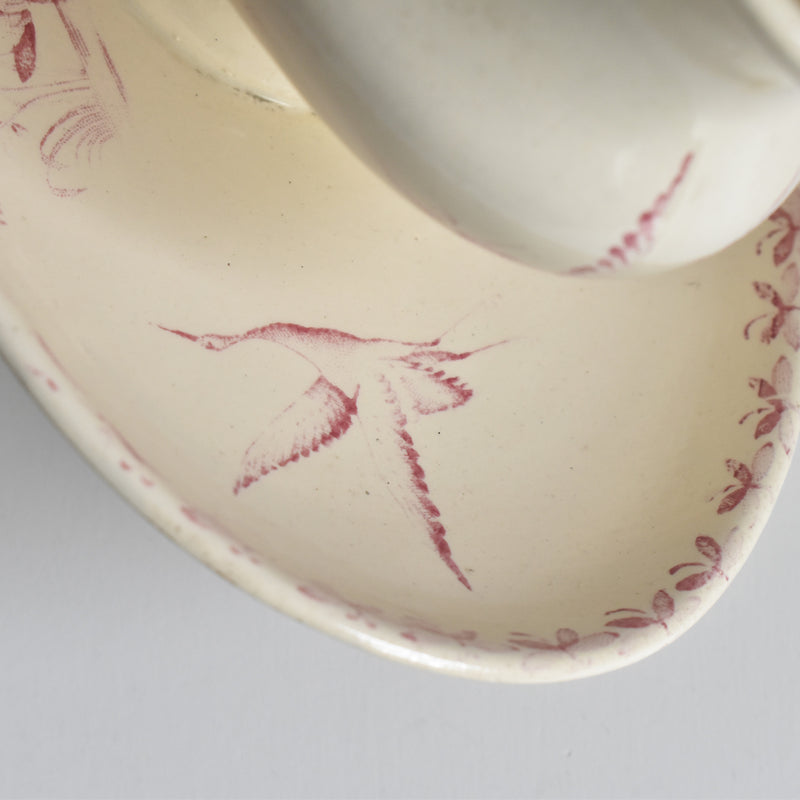 Antique Sauce Boat, Badonviller Nénuphar