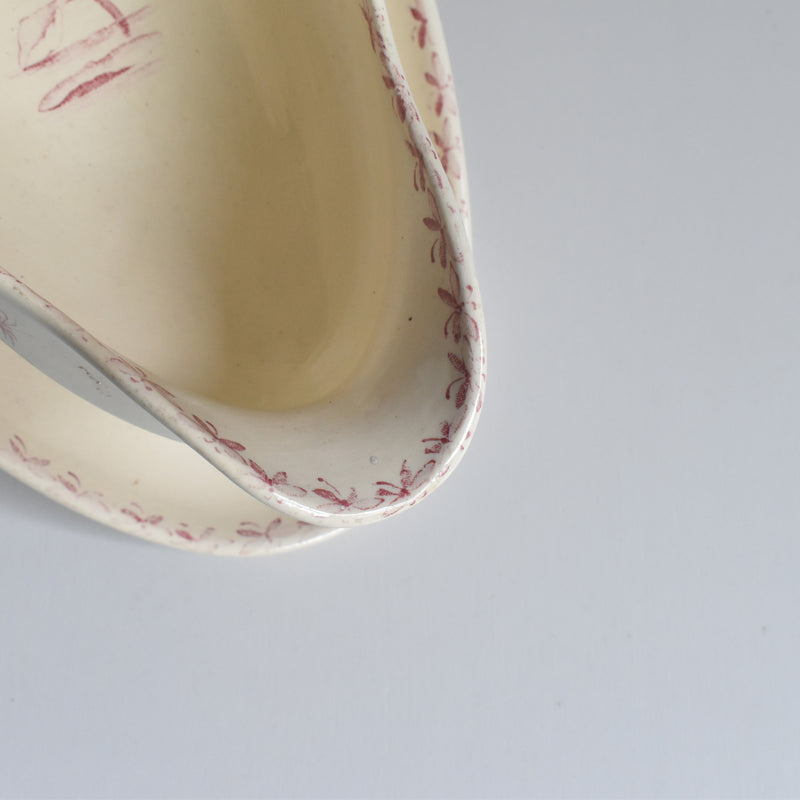 Antique Sauce Boat, Badonviller Nénuphar