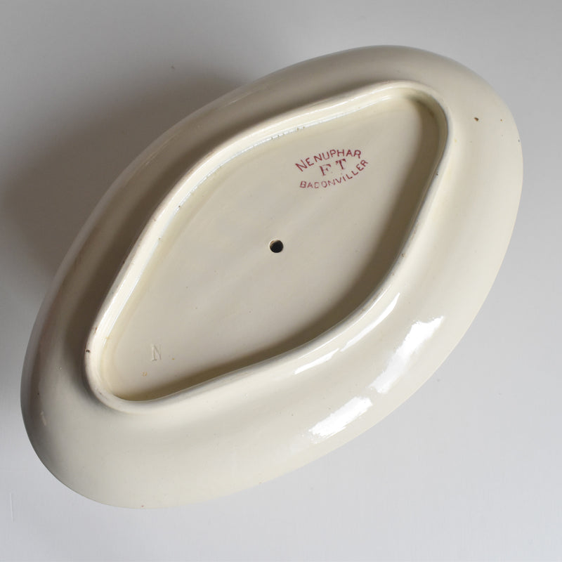Antique Sauce Boat, Badonviller Nénuphar