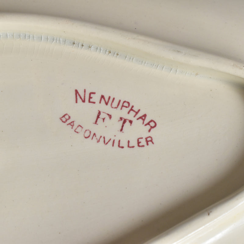 Antique Sauce Boat, Badonviller Nénuphar