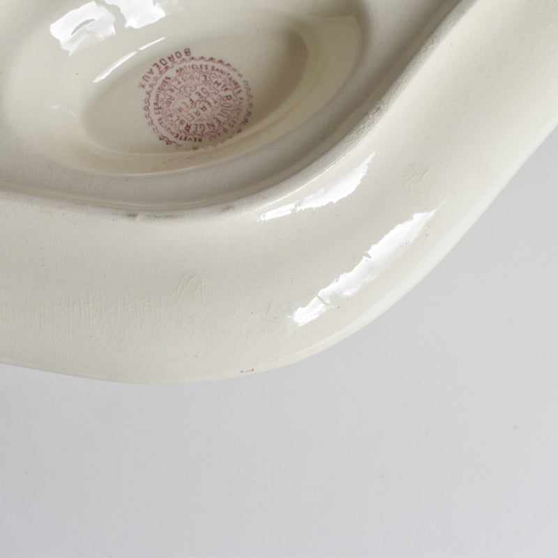 Antique Choisy le Roi Sauce Boat - Bordeaux