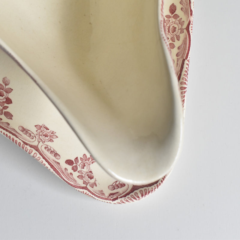 Antique Choisy le Roi Sauce Boat - Bordeaux