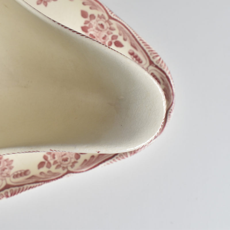 Antique Choisy le Roi Sauce Boat - Bordeaux