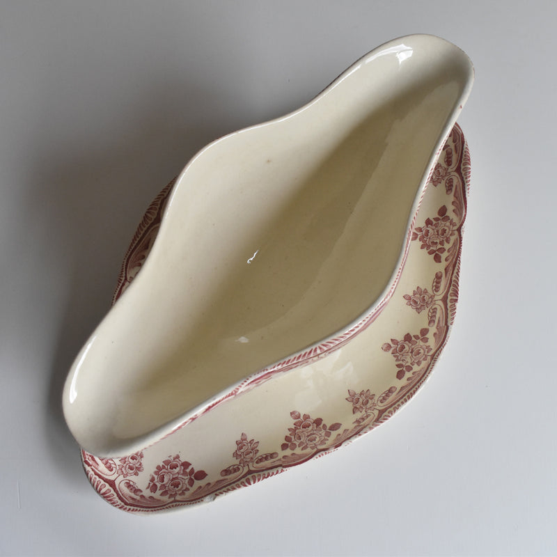 Antique Choisy le Roi Sauce Boat - Bordeaux
