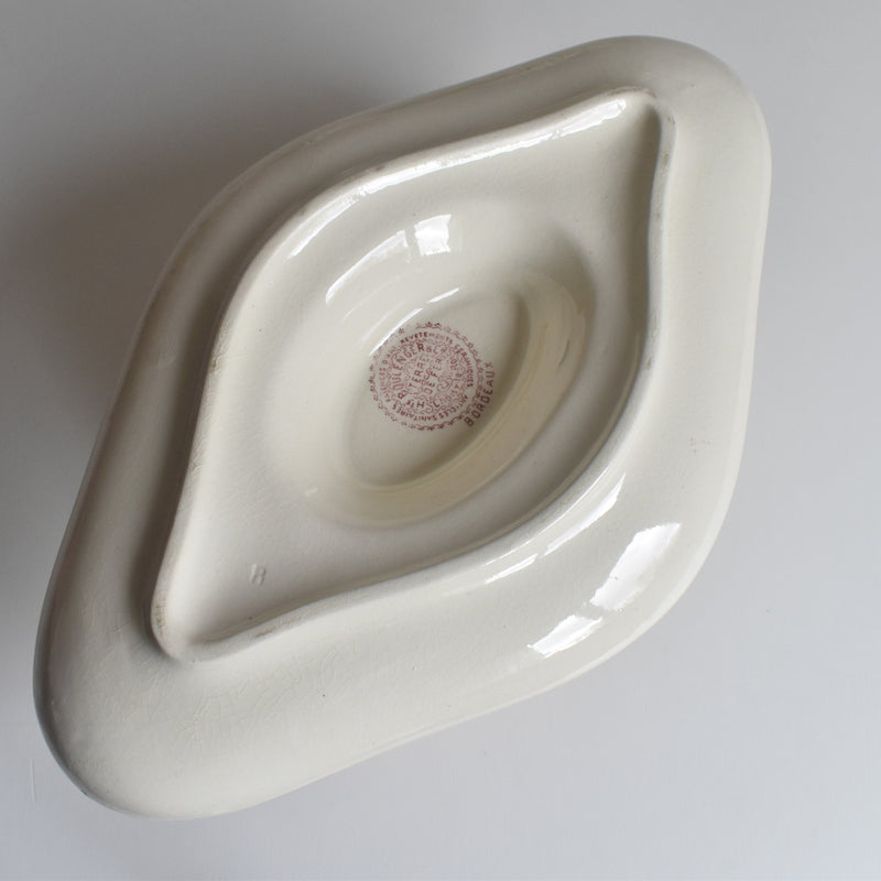 Antique Choisy le Roi Sauce Boat - Bordeaux