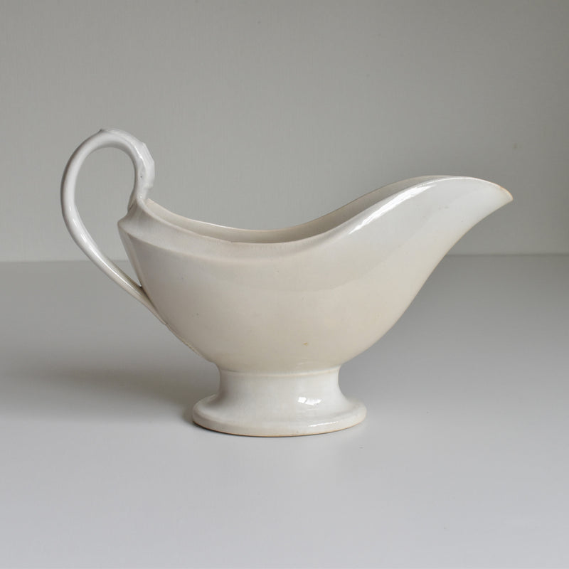 Antique Sauce Boat, Creil et Montereau, Gold Medal 1834