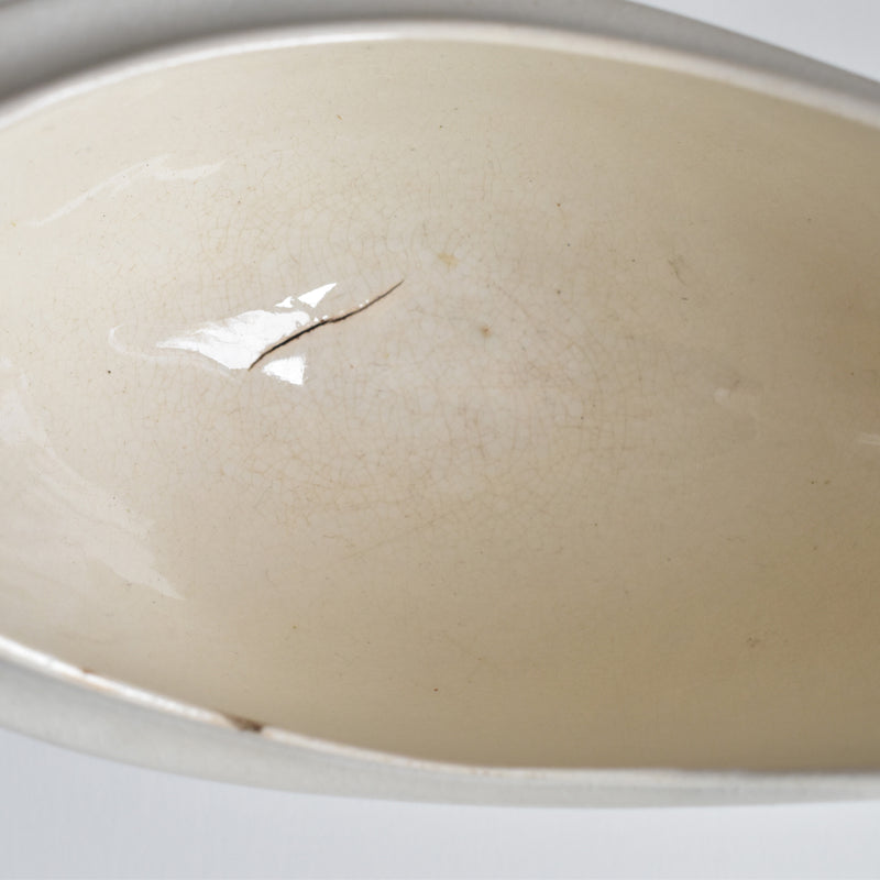 Antique Sauce Boat, Creil et Montereau, Gold Medal 1834