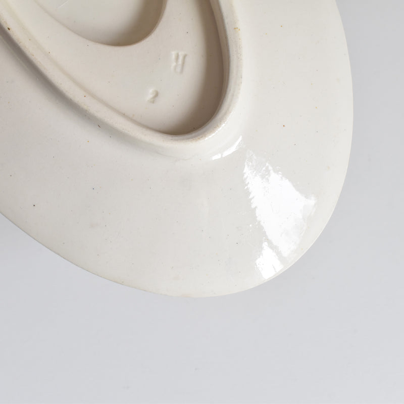 Antique Creil et Montereau Sauce Boat, "Linotte"