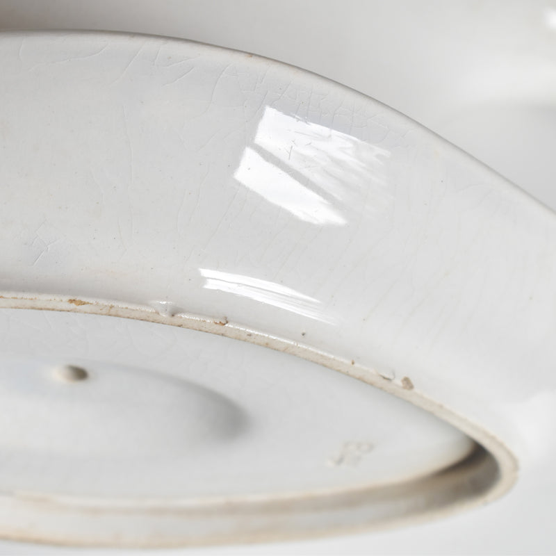 Antique Digoin & Sarreguemines White Sauce Boat