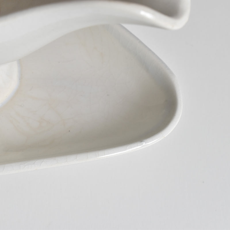 Antique Digoin & Sarreguemines White Sauce Boat