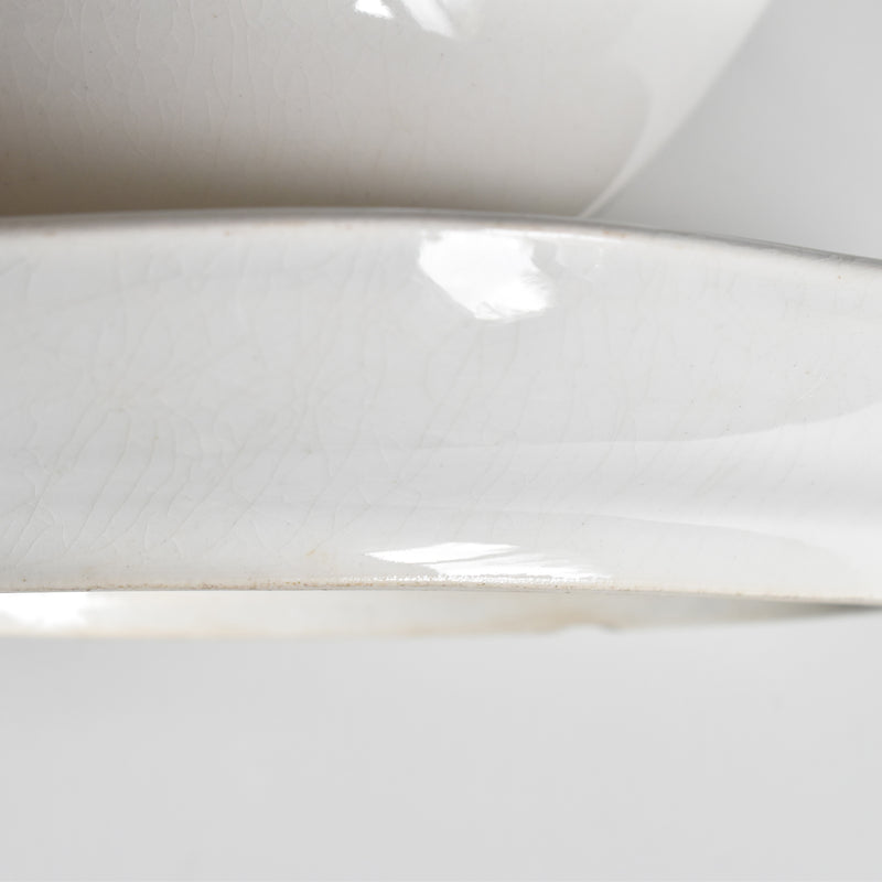 Antique Digoin & Sarreguemines White Sauce Boat
