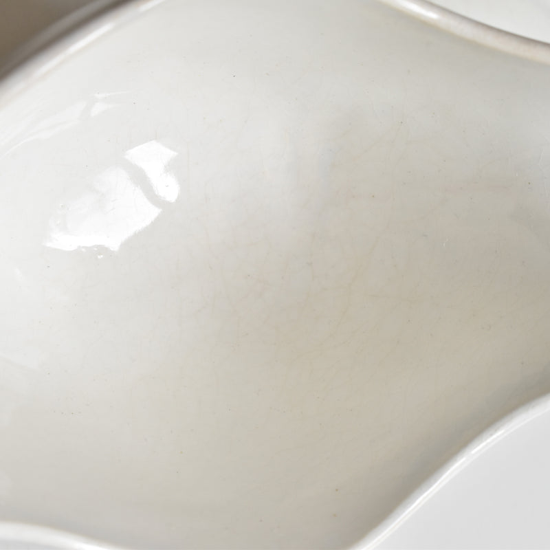 Antique Digoin & Sarreguemines White Sauce Boat