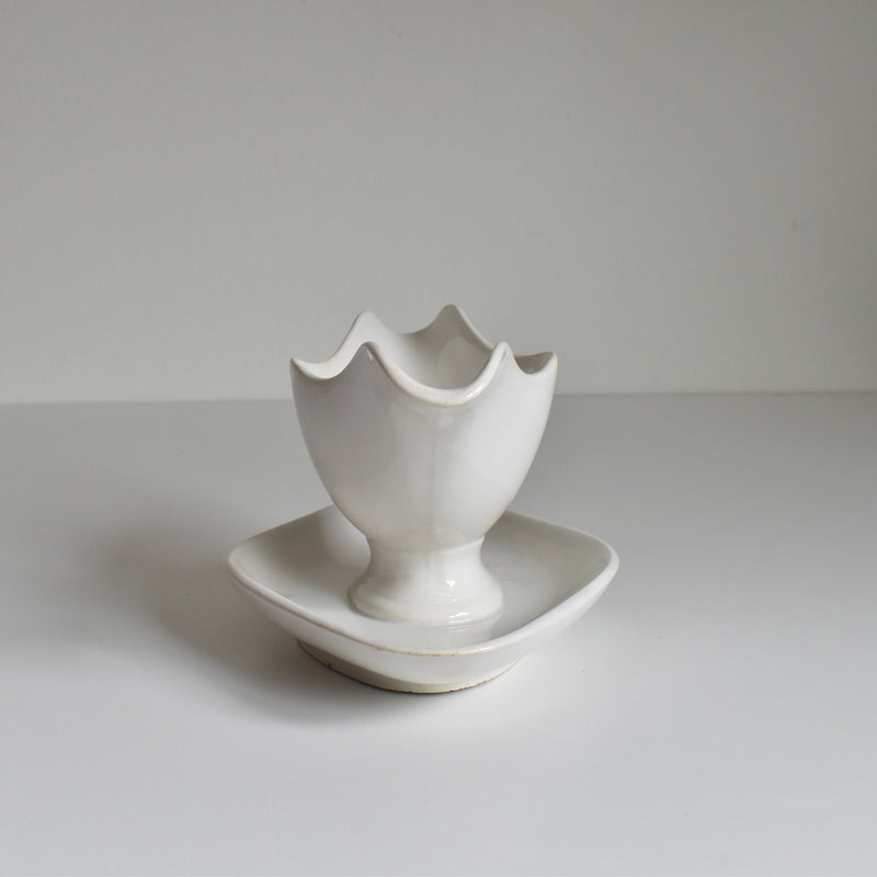 Antique Digoin & Sarreguemines White Sauce Boat