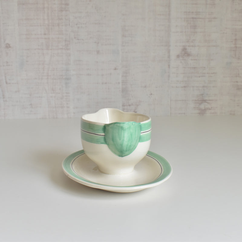 Vintage Sauce Boat Longchamp Green
