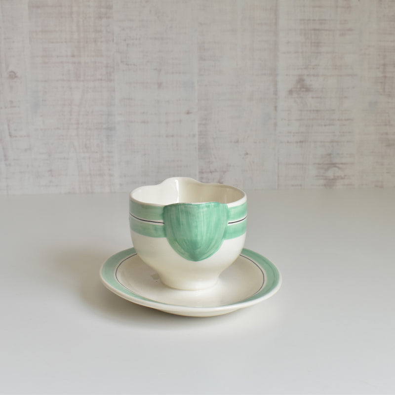 Vintage Sauce Boat Longchamp Green