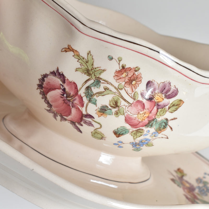 Antique Sauce Boat Longchamp Saxe