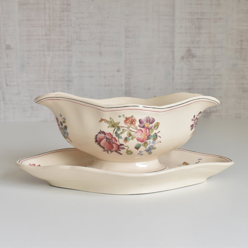 Antique Sauce Boat Longchamp Saxe