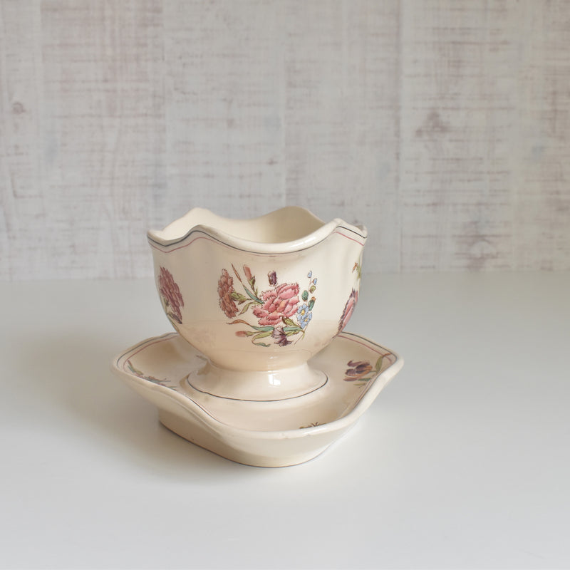 Antique Sauce Boat Longchamp Saxe