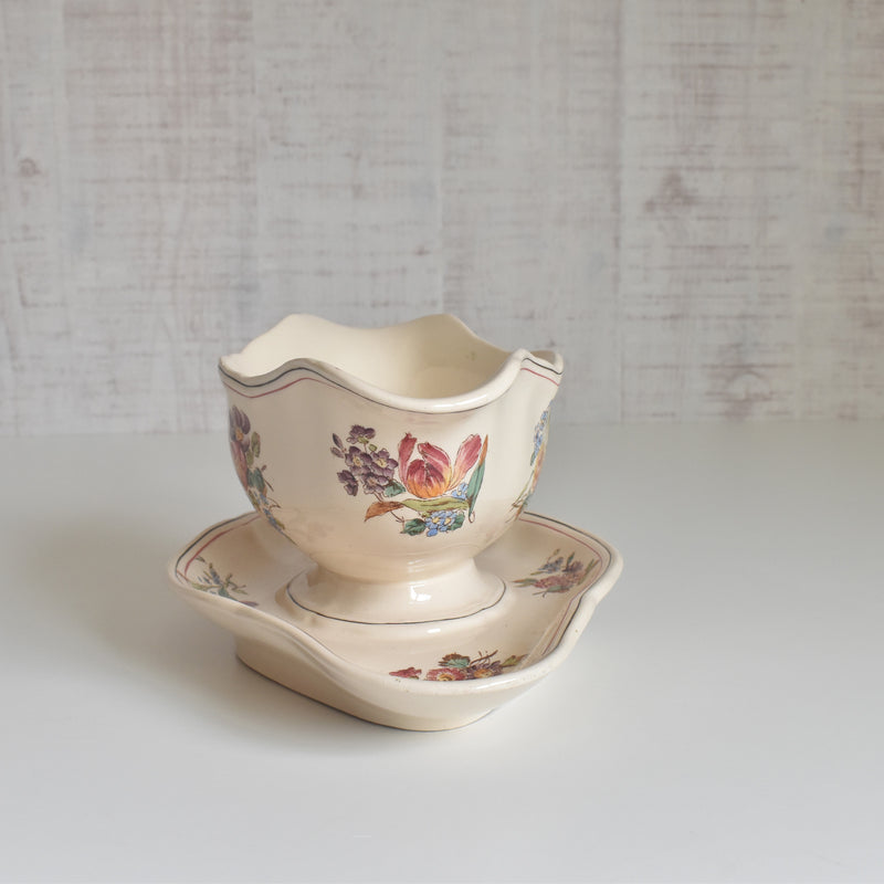 Antique Sauce Boat Longchamp Saxe