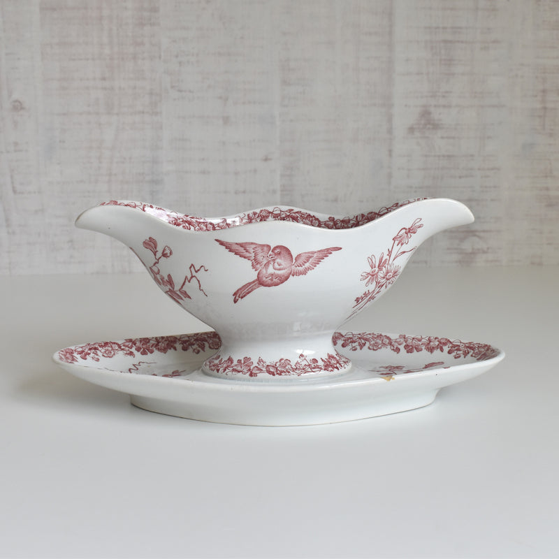 Antique Sauce Boat F.F Pecsonne
