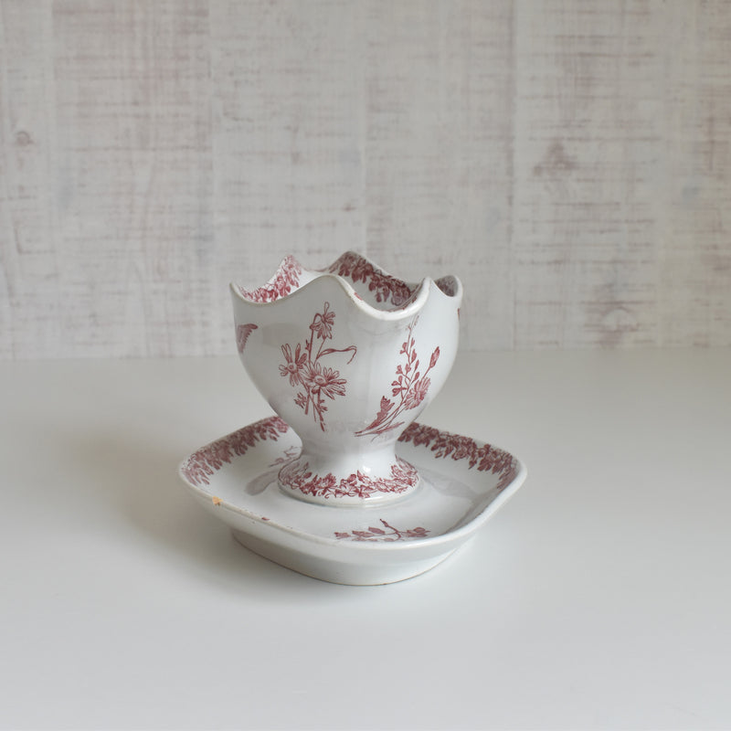 Antique Sauce Boat F.F Pecsonne