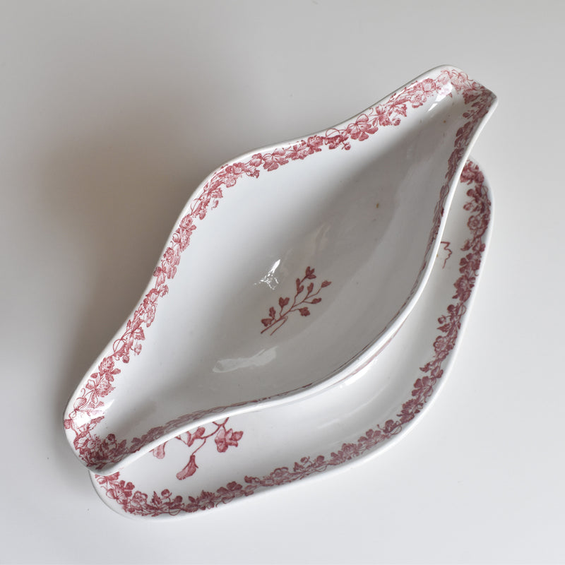 Antique Sauce Boat F.F Pecsonne