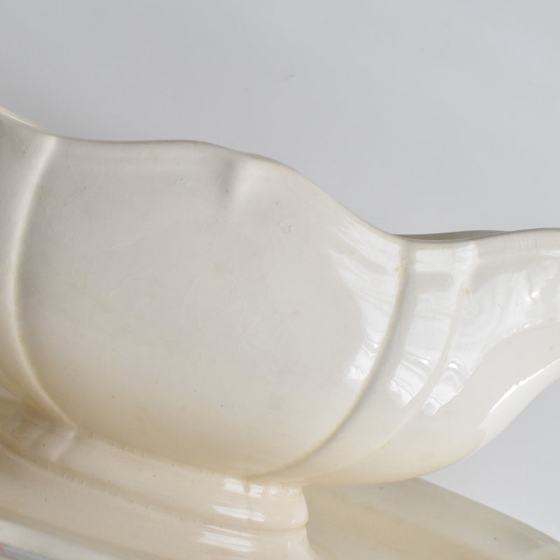 Vintage Saucier, Digoin & Sarreguemines, Scalloped Rim