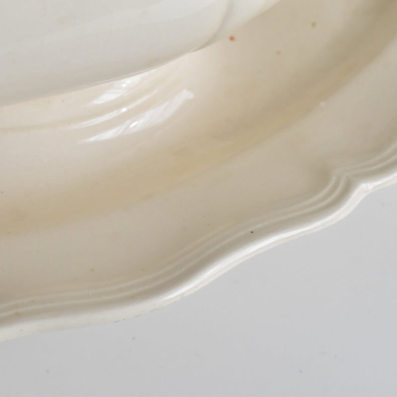 Vintage Saucier, Digoin & Sarreguemines, Scalloped Rim