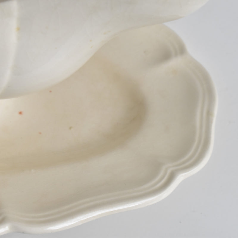 Vintage Saucier, Digoin & Sarreguemines, Scalloped Rim